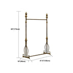 Modern Bronze Metal Hall Tree with Drawer and Coat Rack Dimensions