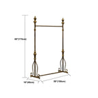 Modern Bronze Metal Hall Tree with Drawer and Coat Rack Dimensions