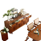 Modern Brown Wood Sideboard/Credenza - Multi-Size Options