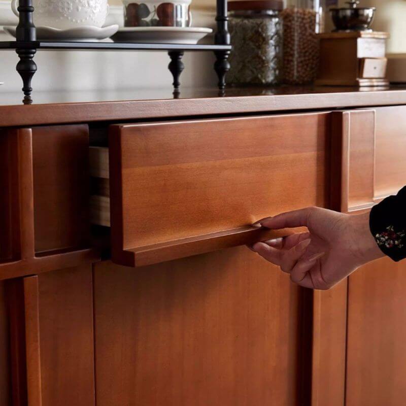 Modern Brown Wood Sideboard/Credenza - Multi-Size Options