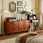 Modern Brown Wood Sideboard/Credenza - Multi-Size Options Main Product Image