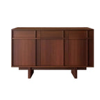 Modern Brown Wood Sideboard/Credenza - Versatile Storage Solutions