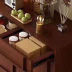 Modern Brown Wood Sideboard/Credenza - Versatile Storage Solutions