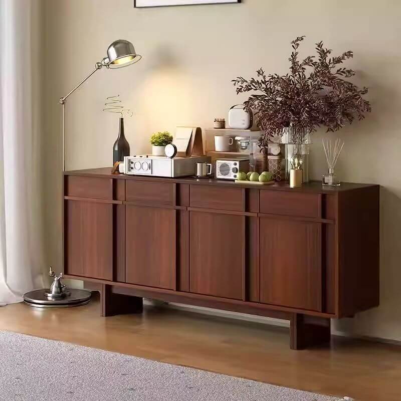 Modern Brown Wood Sideboard/Credenza - Versatile Storage Solutions Main Product Image