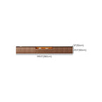 Modern Brown Wood TV Stand with LED Lighting and Cable Management Dimensions
