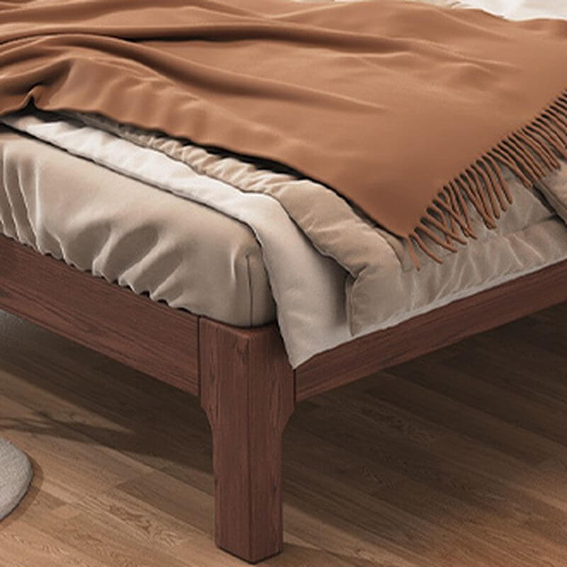 Modern Brown Wooden Bed for Kids - Multiple Sizes Available