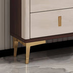 Modern Champagne & Grey Wall-Mounted Shoe Storage Cabinet
