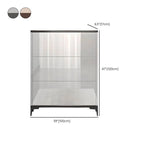 Modern Champagne & Grey Wall-Mounted Shoe Storage Cabinet Dimensions