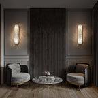 Modern Clear Crystal Flush Mount Wall Light with Stainless Steel Finish