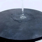 Modern Concrete Round Outdoor Coffee Table – Waterproof & Non-Extendable