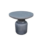 Modern Concrete Round Outdoor Coffee Table – Waterproof & Non-Extendable