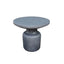Modern Concrete Round Outdoor Coffee Table – Waterproof & Non-Extendable