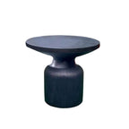 Modern Concrete Round Outdoor Coffee Table – Waterproof & Non-Extendable
