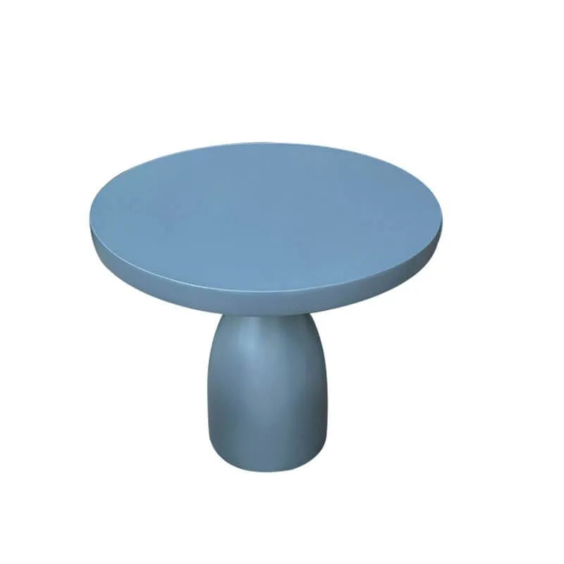 Modern Concrete Round Outdoor Coffee Table – Waterproof & Non-Extendable