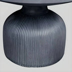 Modern Concrete Round Outdoor Coffee Table – Waterproof & Non-Extendable
