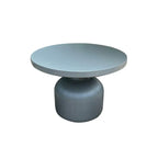 Modern Concrete Round Outdoor Coffee Table – Waterproof & Non-Extendable