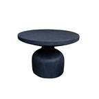 Modern Concrete Round Outdoor Coffee Table – Waterproof & Non-Extendable