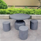 Modern Concrete Round Outdoor Coffee Table – Waterproof & Non-Extendable Main Product Image