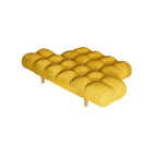 Modern Cotton-Linen Sleeper Sofa with Biscuit Back & Storage