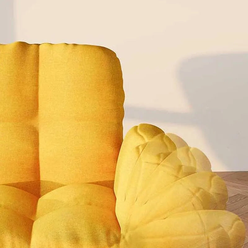 Modern Cotton-Linen Sleeper Sofa with Biscuit Back & Storage