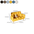 Modern Cotton-Linen Sleeper Sofa with Biscuit Back & Storage Dimensions