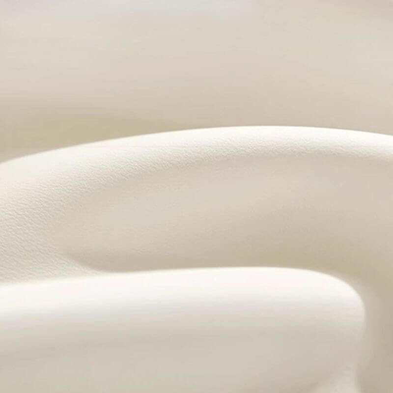 Modern Cream White Upholstered Kids Bed with Headboard