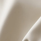 Modern Cream White Upholstered Storage Bed with Wood Slat Base and Open Shelving