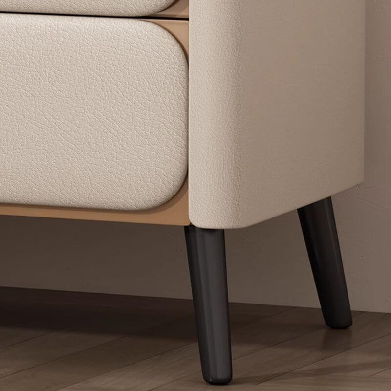 Modern Drawer Storage with Stone Top and Wood Frame