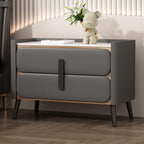 Modern Drawer Storage with Stone Top and Wood Frame