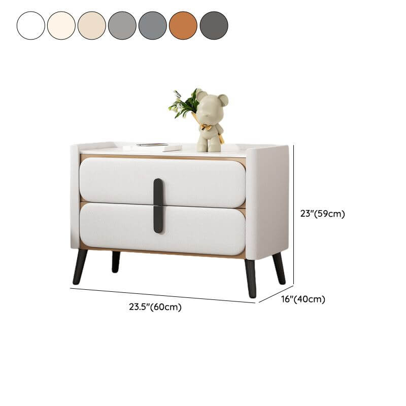 Modern Drawer Storage with Stone Top and Wood Frame Dimensions