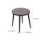 Modern Fire-Retardant Wood Coffee Table with Aluminum Base Dimensions