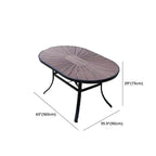 Modern Fire-Retardant Wood Coffee Table with Aluminum Base Dimensions