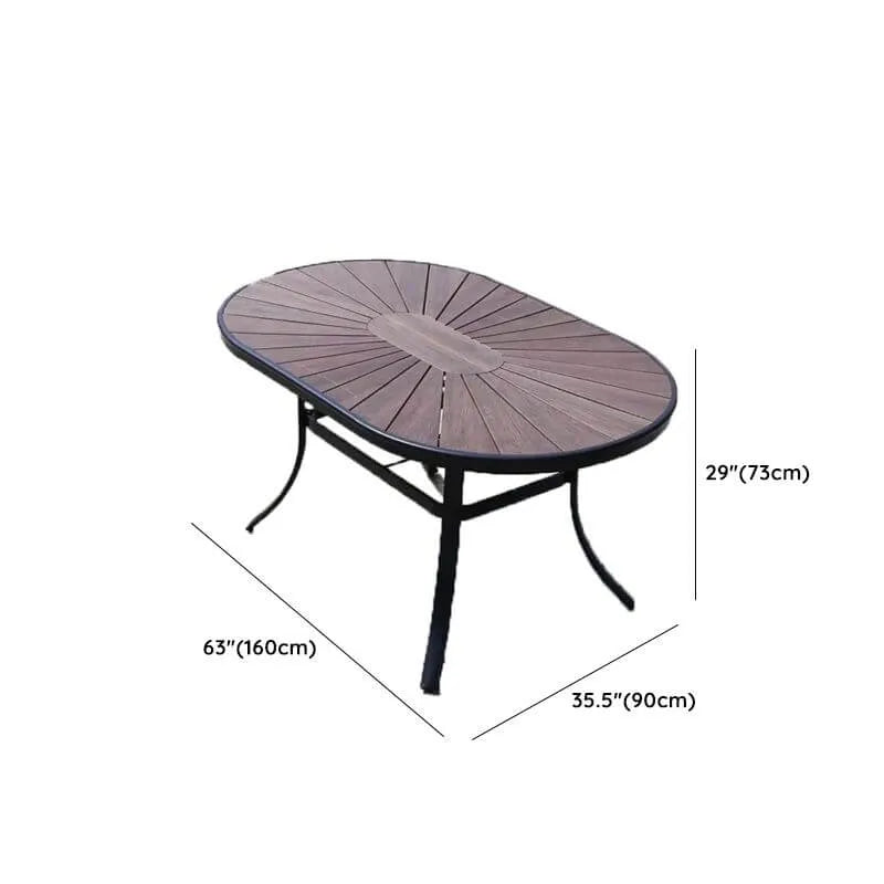 Modern Fire-Retardant Wood Coffee Table with Aluminum Base Dimensions