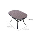 Modern Fire-Retardant Wood Coffee Table with Aluminum Base Dimensions