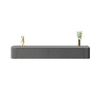 Modern Floating TV Stand in White or Grey with Cable Management
