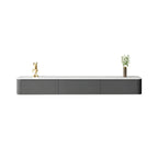 Modern Floating TV Stand in White or Grey with Cable Management
