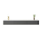 Modern Floating TV Stand in White or Grey with Cable Management