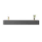 Modern Floating TV Stand in White or Grey with Cable Management