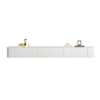 Modern Floating TV Stand in White or Grey with Cable Management