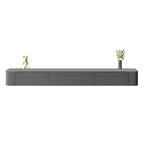 Modern Floating TV Stand in White or Grey with Cable Management