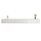 Modern Floating TV Stand in White or Grey with Cable Management