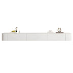 Modern Floating TV Stand in White or Grey with Cable Management