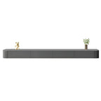 Modern Floating TV Stand in White or Grey with Cable Management