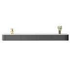 Modern Floating TV Stand in White or Grey with Cable Management