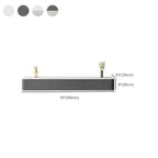 Modern Floating TV Stand in White or Grey with Cable Management Dimensions