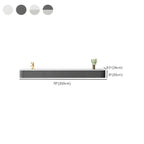 Modern Floating TV Stand in White or Grey with Cable Management Dimensions