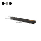 Modern Floating TV Stand with Drawers in Wood and Sintered Stone Dimensions