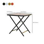 Modern Foldable Bistro Table – Wooden Top & Metal Frame Dimensions