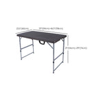 Modern Foldable Camping Table with Wood-Grain Plastic Top Dimensions