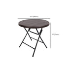 Modern Foldable Camping Table with Wood-Grain Plastic Top Dimensions